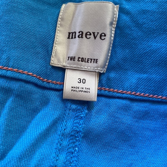 Anthropologie The Colette Cropped Wide-Leg Pants by Maeve Linen Edition - Picture 4 of 8